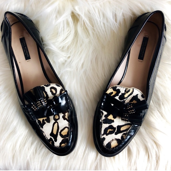 animal print loafers zara